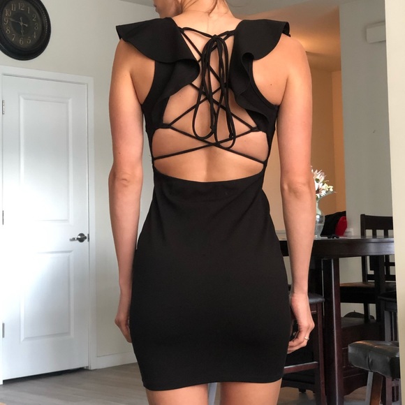 Black cocktail dress - Picture 4 of 4